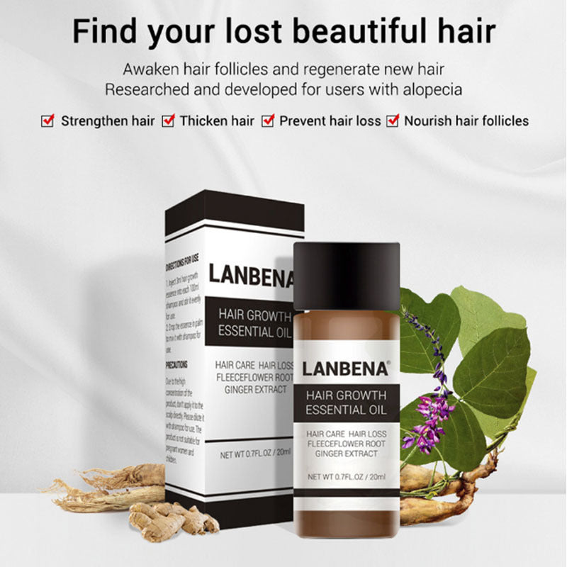 LANBENA Hair Care Essential Oil Hair Growth Treatment Prevention Hair Loss Treatment 20ml LANBENA Hair Care Essential Oil Hair Growth Treatment Prevention Hair Loss Treatment 20ml